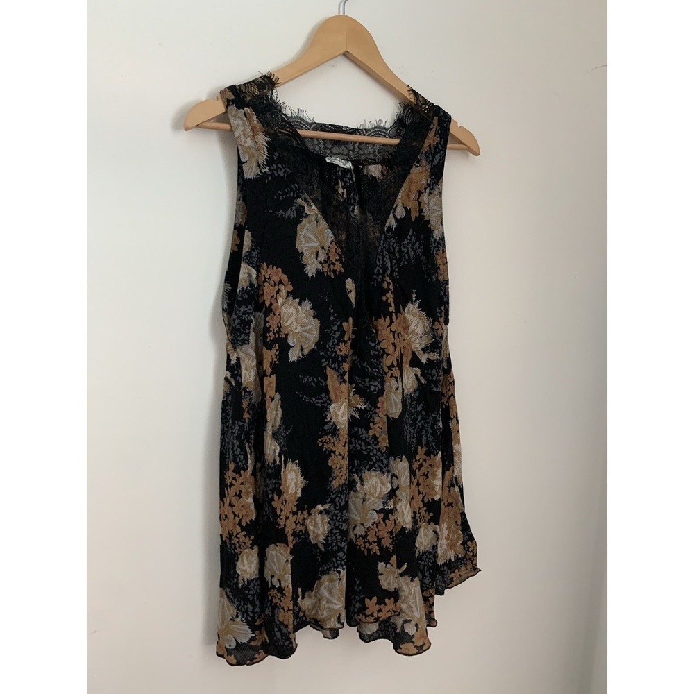 Intimately Free People So You Say Floral Lace Slip Dress Sz M Lace Boho Festival